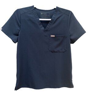 Figs Technical Collection Caterina Scrub Top‎ PO 2314 Blue Hospital Nursing XS